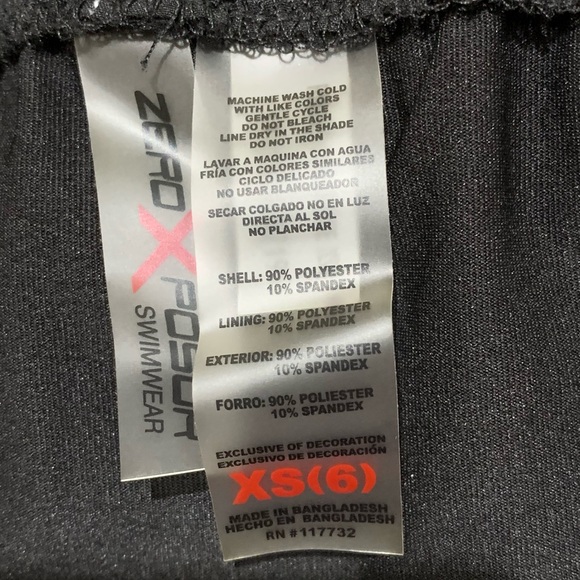 ZeroXposur Woven Board Swim Shorts Size XS (6) Black NWT Quick Dry Sun Smart - Picture 5 of 7